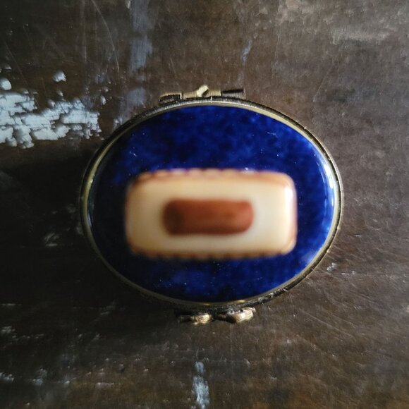 Vintage Limoges Trinket Box Paris Landmarks - Arc de Triomphe Peint Main 6/50 - Picture 5 of 7